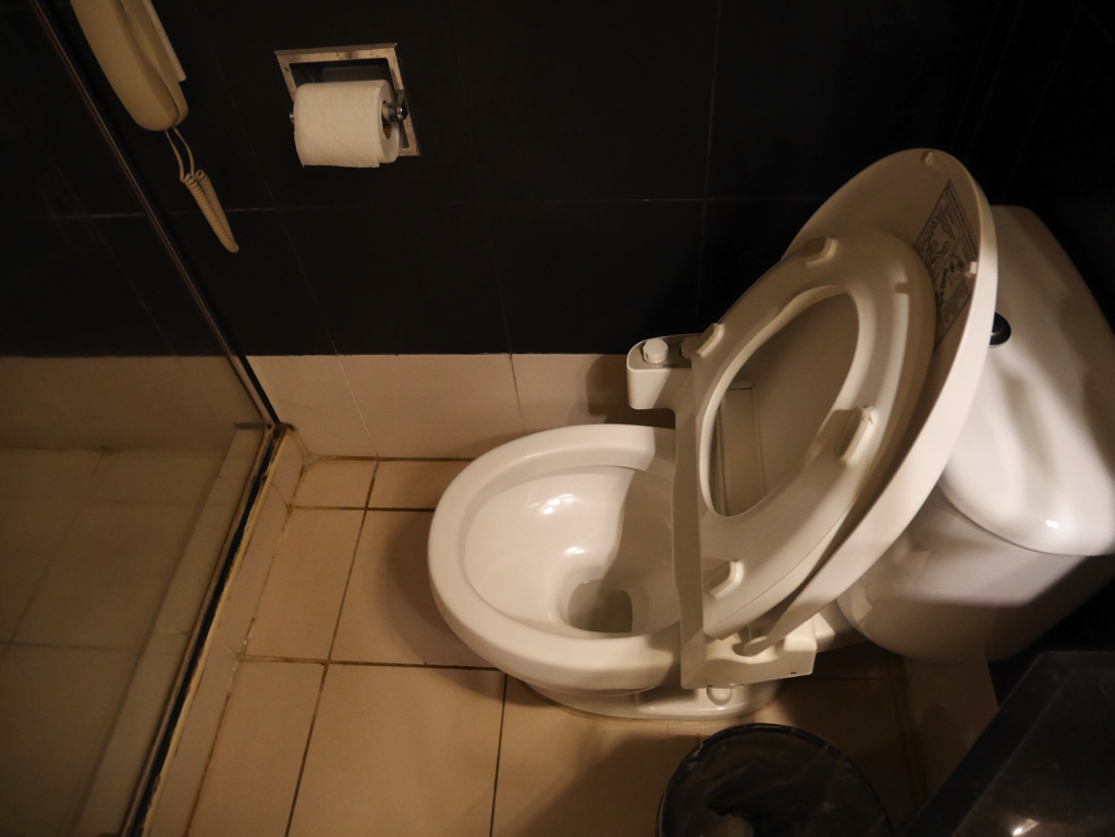 パールガーデンホテル マニラ のシャワールーム ウォシュレット付きトイレ